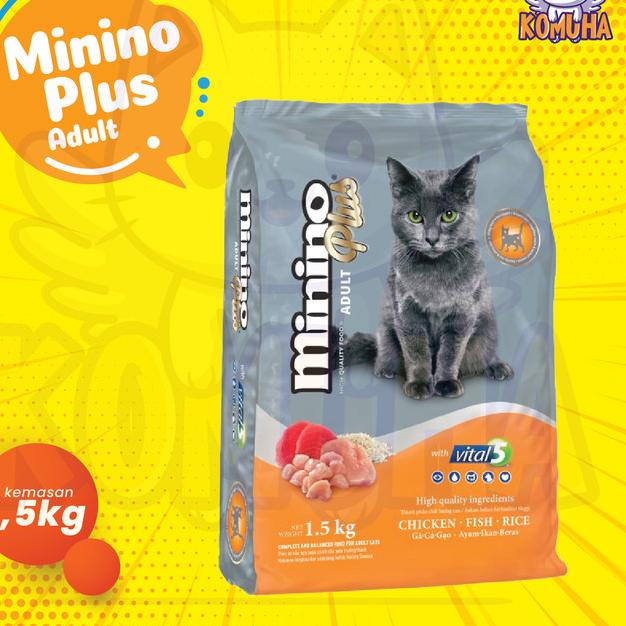 Minino Plus 1,3 kg - Makanan Kucing