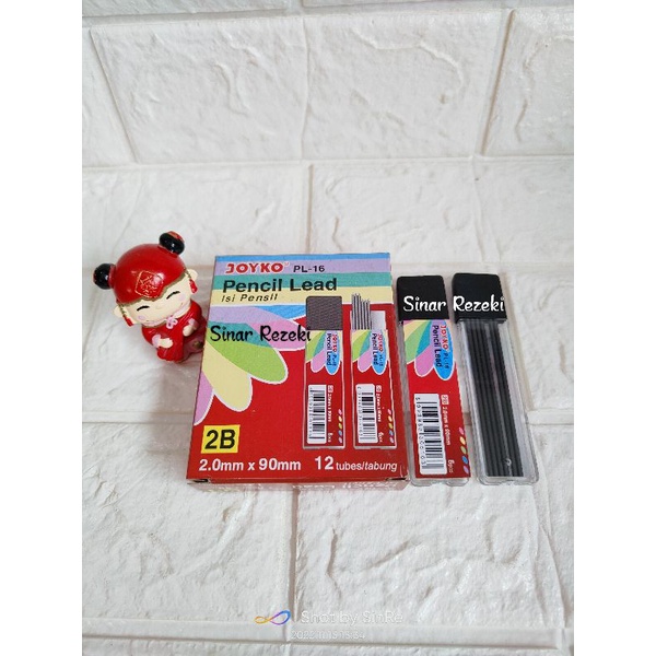 

1 tube = 6 buah!!Isi pensil 2.0mm/pencil lead joyko/isi pensil joyko/isi pensil mekanik besar