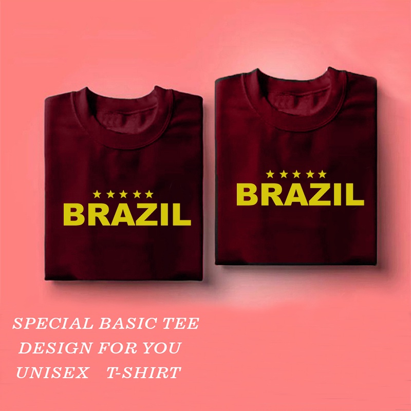 AS /  kaos distro motif BRAZIL / kaos pria wanita / kaos pria / baju wanita / kaos wanita / baju pria / atasan / polos / atasan wanita / tshirt