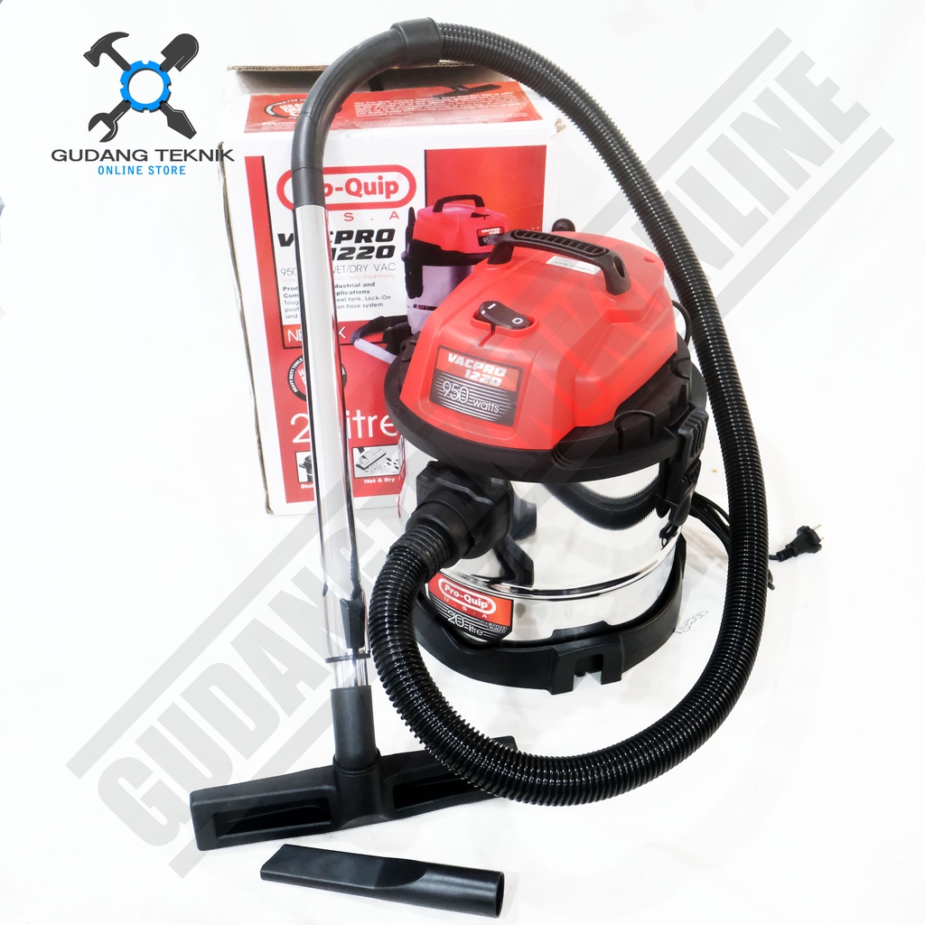 Vacuum Cleaner Wet &amp; Dry PROQUIP 20L VAC PRO 1220 / Mesin Penyedot Debu Basah &amp; Kering 20 Liter VAC PRO 1220