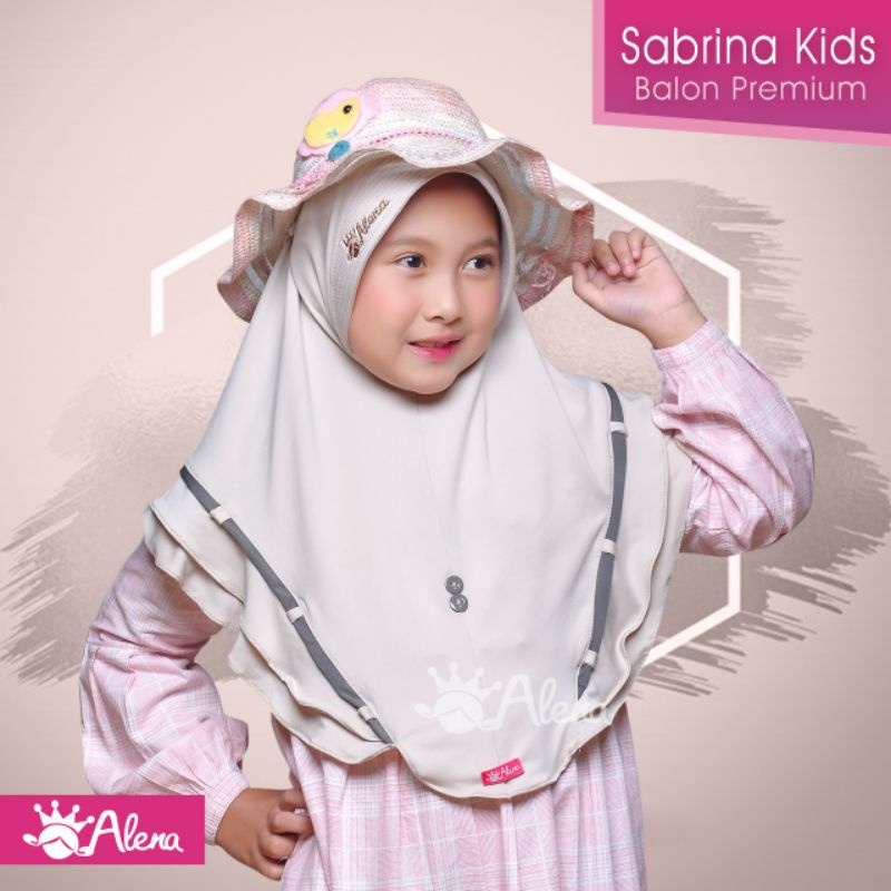 HIJAB ANAK 'SABRINA' ORI ALENA | Kerudung Jilbab Anak Tanggung Jersey 5-10 thn