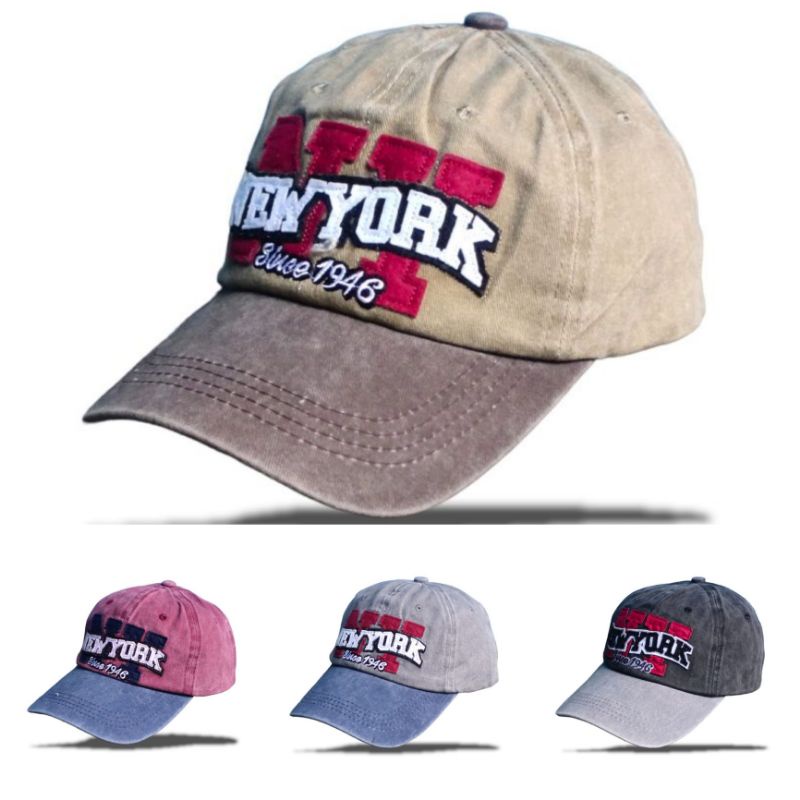 Topi baseball NY import/Topi baseball pria wanita terbaru