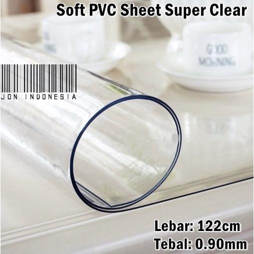 

Plastik Mika Lentur Super Bening Bahan Sekat Taplak 122cm Tebal 0.90mm - Standar