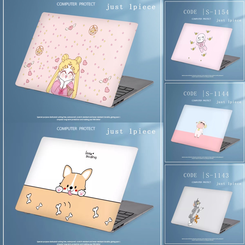 1pc Universal Bebas Potong COD Laptop Decals Colorful Cinnamoroll Marbel Laptop Dekorasi Stiker Untuk Lenovo Ideapad 320C-15 Ideapad 320S-15 Skin Full Cover Sticker