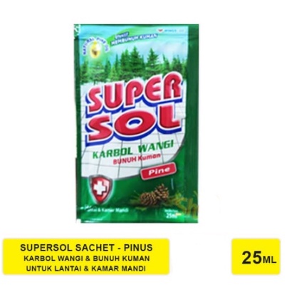 SUPERSOL KARBOL WANGI SACHET 1 RENCENG ISI 12 PCS