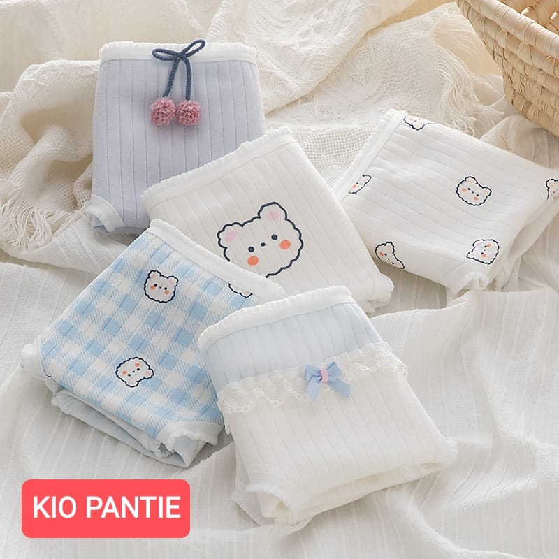 BAJUKIDDIE KIO PANTIE CELANA DALAM ABG REMAJA WANITA ALA KOREA MOTIF LUCU KATUN IMPORT ADEM