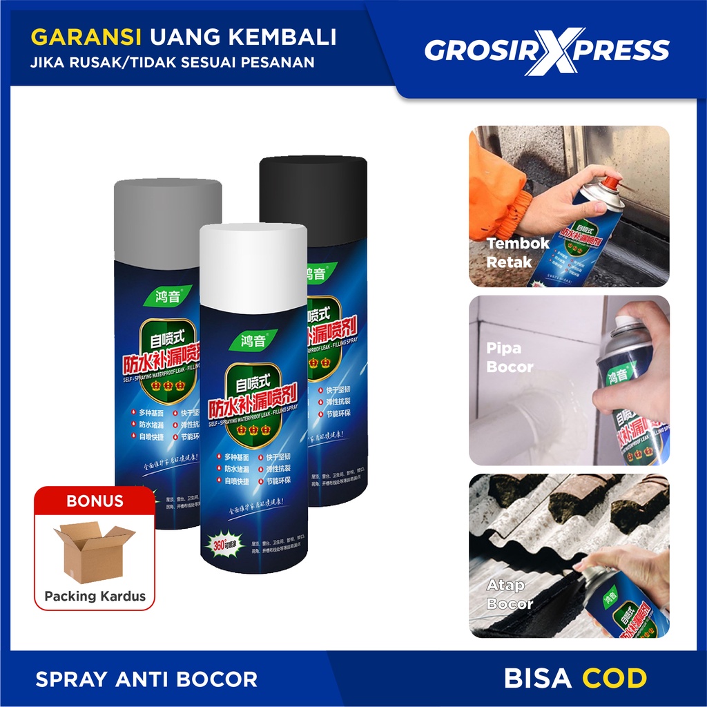 Spray Waterproof semprotan pelindung pelapis anti bocor rembes untuk tembok atap dan lain nya di rumah leak spray tahan air NBSW