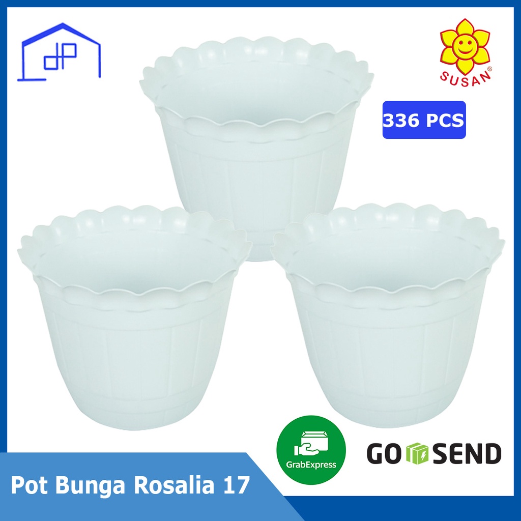 (1KARUNG) - Pot Bunga Rosalia - Pot Plastik - Pot Hias - SUSAN