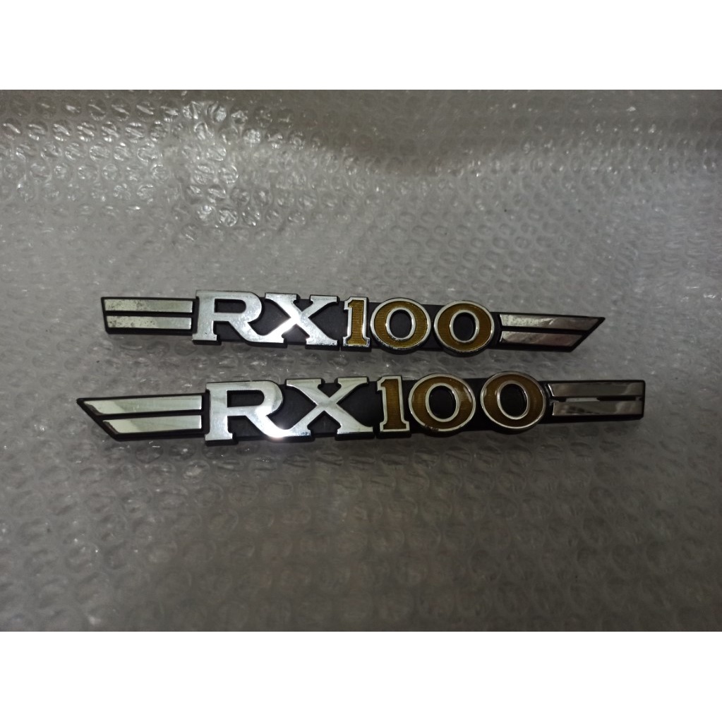 emblem bok aki yamaha rx100 original