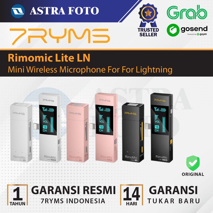 7RYMS Rimomic Lite LN Streaming Wireless Microphone For Lightning Jack - Black