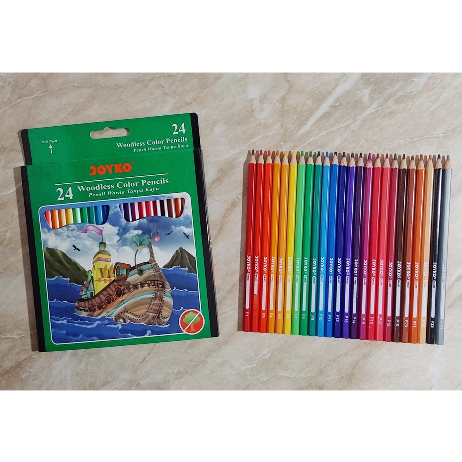 

(SET) PENSIL WARNA JOYKO 24 WARNA CP-104 / JOYKO 24 WARNA / PENSIL WARNA JOYKO CP-104