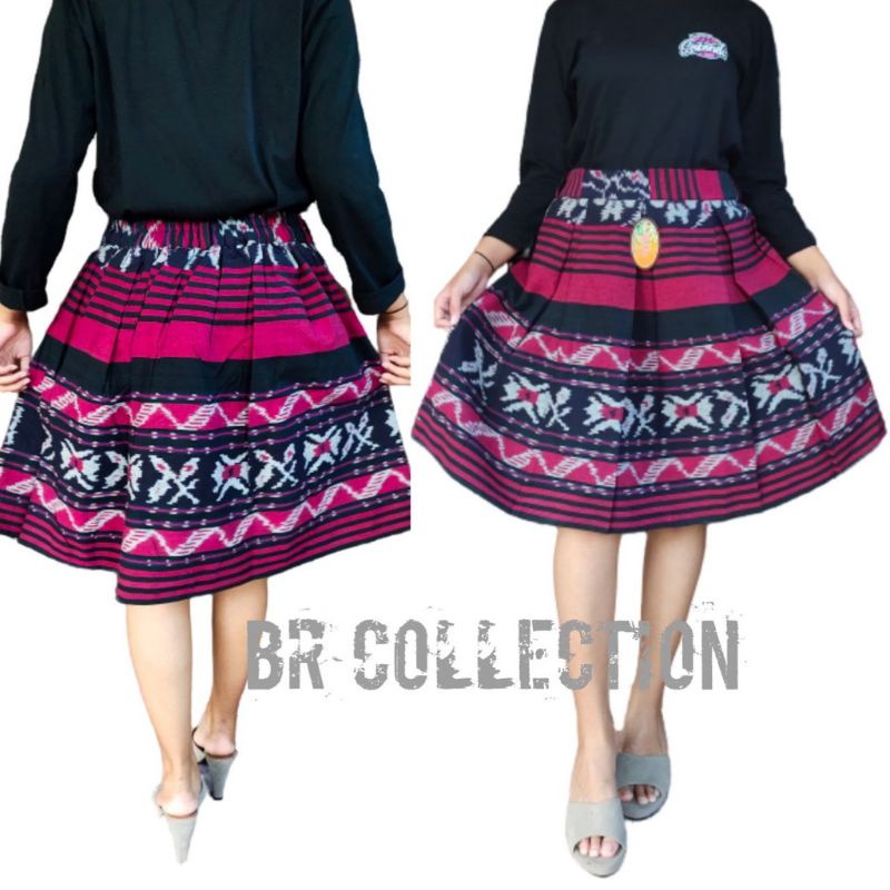 ROK LIPAT MAYUNG, ROK PENDEK TENUN WIRU