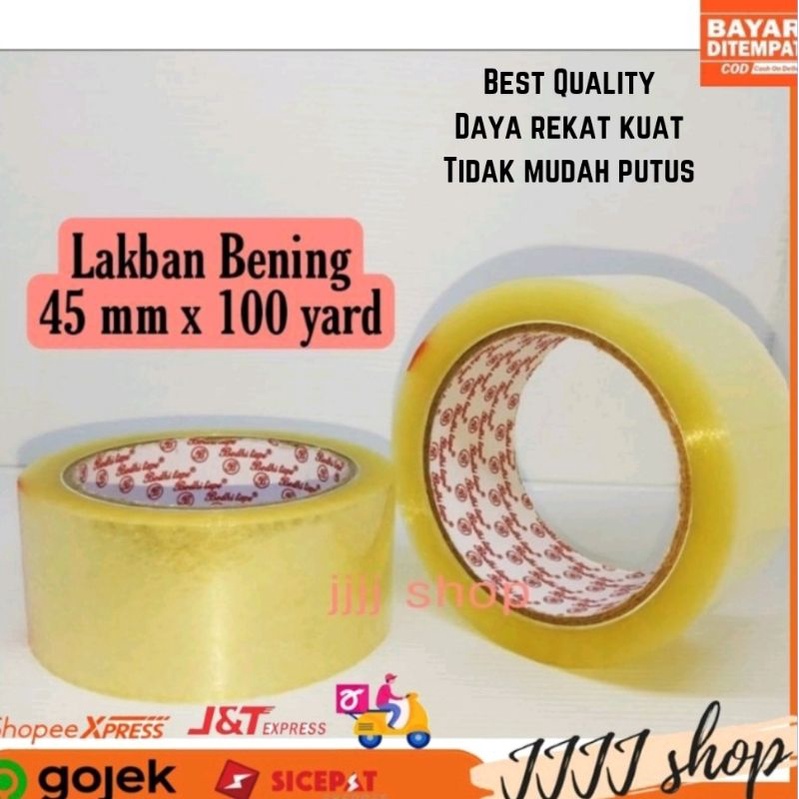 

Lakban Bening Kwalitas Daimaru Tape 45 x 100 yard Daya Rekat Kuat