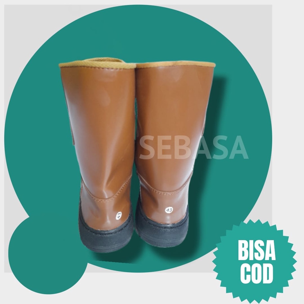 sepatu safety boot tinggih lodong