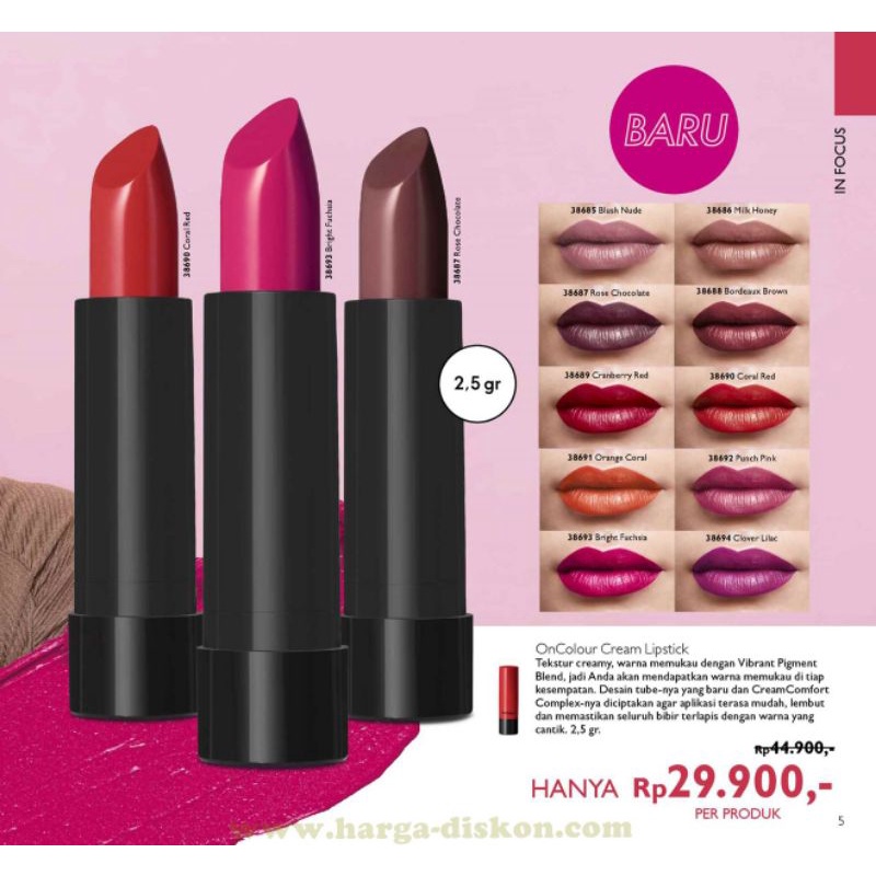 OnColour Cream Lipstick 2,5gr