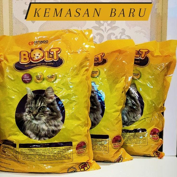 り BOLT Makanan Kucing Repack 1kg bentuk Donat | BOLT Cat Food 1kg き