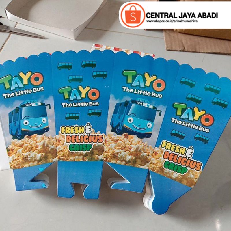 

400 LEMBAR KERTAS POPCORN 12 × 6 BAHAN IVORY PUTIH HIGH QUALITY DUS POP CORN BOX POPCORN KOTAK POPCORN KEMASAN POP CORN PRODUK TERBARU KUALITAS TERBAIK | CENTRAL JAYA ABADI 5780