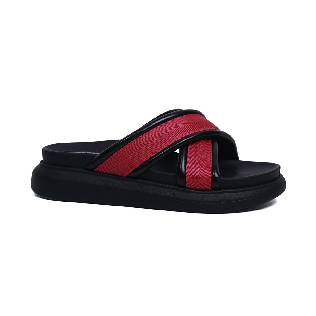 Adarastore - Dunkenstock ZOEY Sandal Casual Wanita Model Silang Sendal Cewek Tinggi 5 Cm