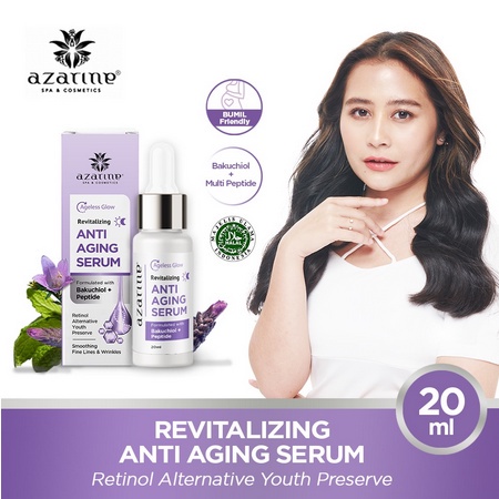 AZARINE Revitalizing Anti Aging Serum || Bakuchiol Peptide Serum Ageless Glow 20ml