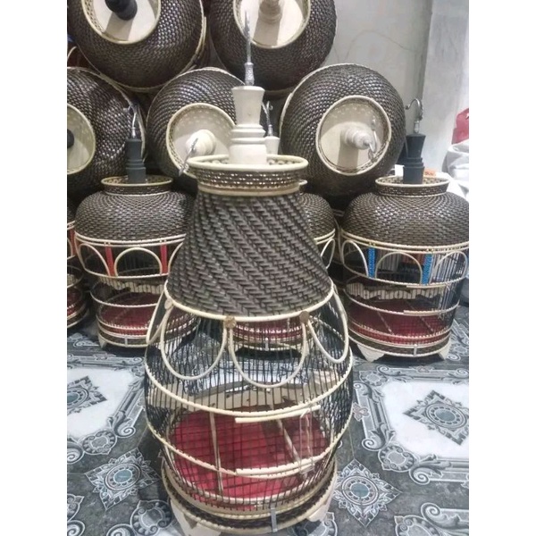 sangkar rotan perkutut kerucut bisa COD
