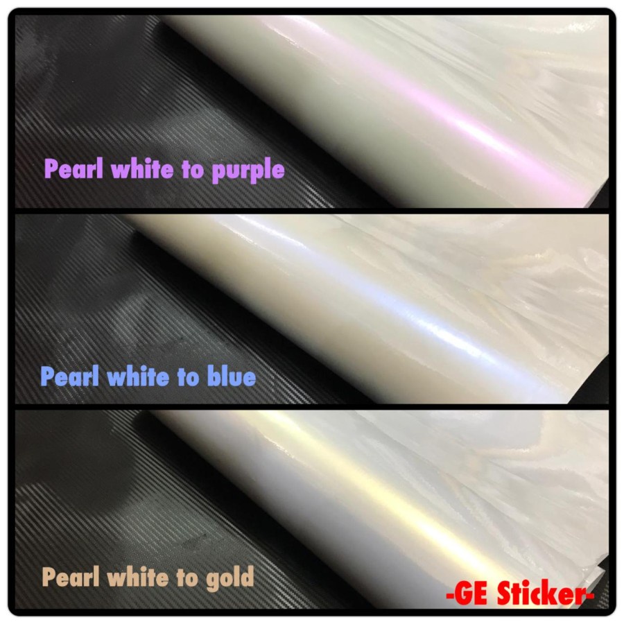 STICKER / STIKER VINYL PEARL WHITE 150cm ROLL