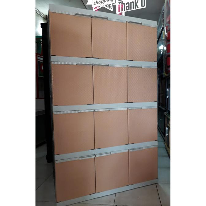 

LEMARI PLASTIK AK ROTAN 4 SUSUN 12 PINTU TERMURAH TERLARIS stock ready