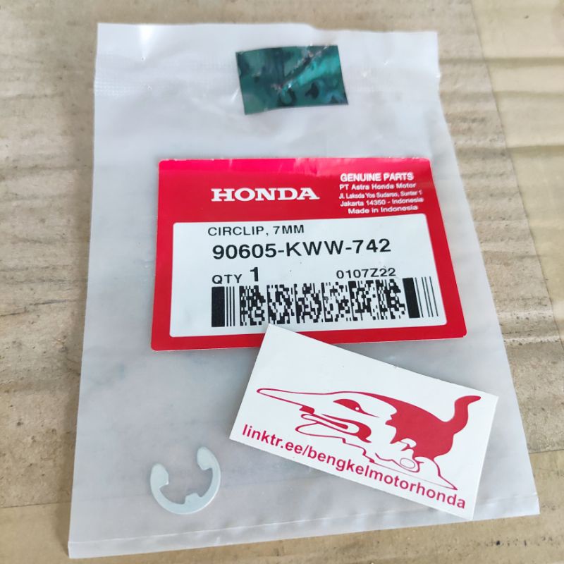 90605-KWW-742 Kancing Snap Ring Circlip Klip Pengunci Ring Pengancing Plat Kopling Kampas Ganda Clip