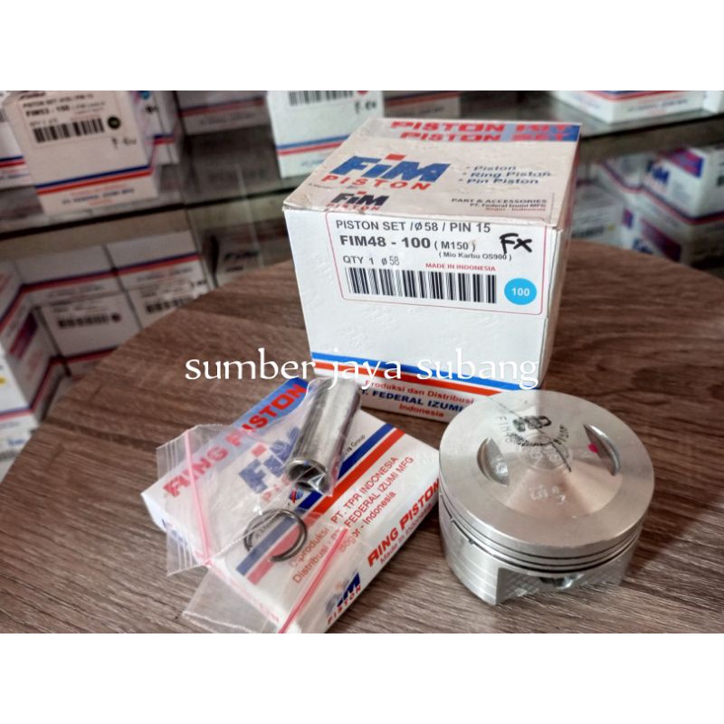 PISTON KIT SEHER MIO SPORTY MIO KARBU 58 mm FIM