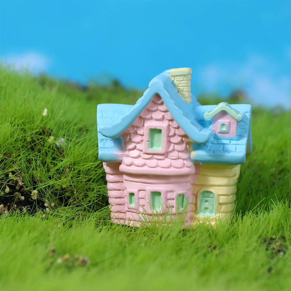 [Elegan] Patung Miniatur Buatan Model Dekorasi Kerajinan Dekorasi Rumah Mini House Tanaman Sukulen Pot Peri Dekorasi Taman