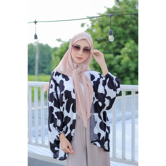 Outer Kiyowo // Kiyowo Outer Motif // Outer Lengan Balon // Outer Kiyowo Rayon Premium // Outer Wanita