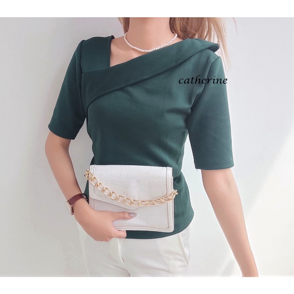 BELVINA ATASAN WANITA/KAOS SCUBA/ATASAN WANITA 6823