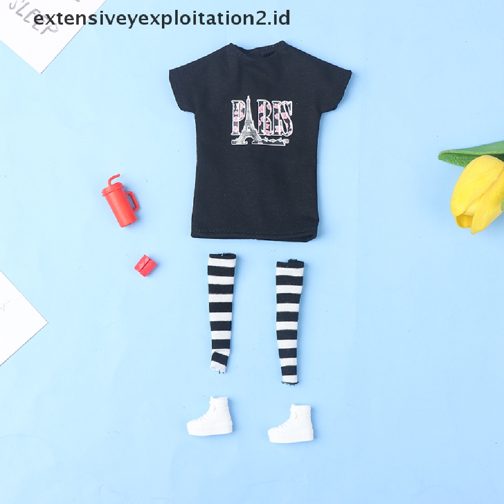 5pcs / Set Mainan Pakaian Casual Untuk Aksesoris Boneka 1 / 6 30cm
