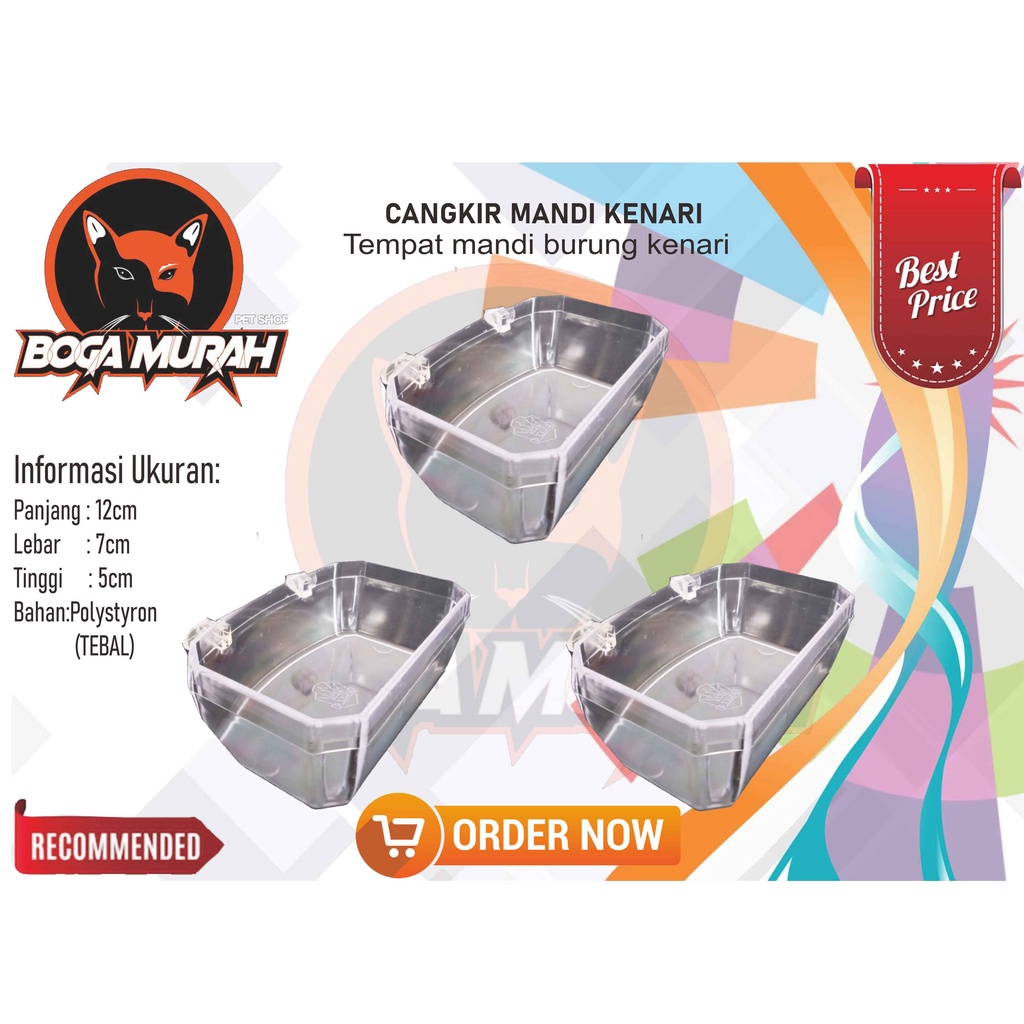 cepuk mandi burung wadah mandi kenari cepuk wadah pakan burung