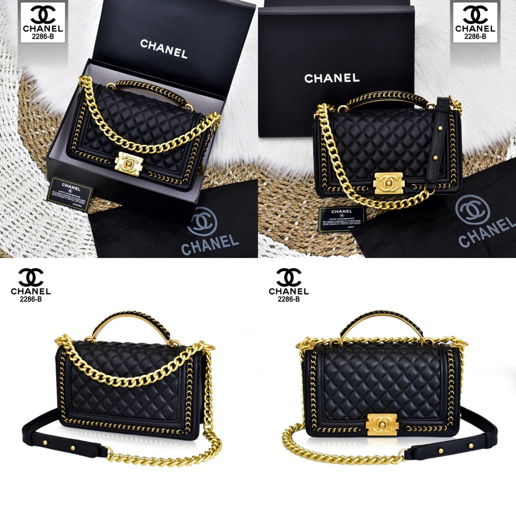 TAS WANITA BATAM IMPORT CHANEL BAG 2286-B KWALITAS PLATINUM LIKE ORI