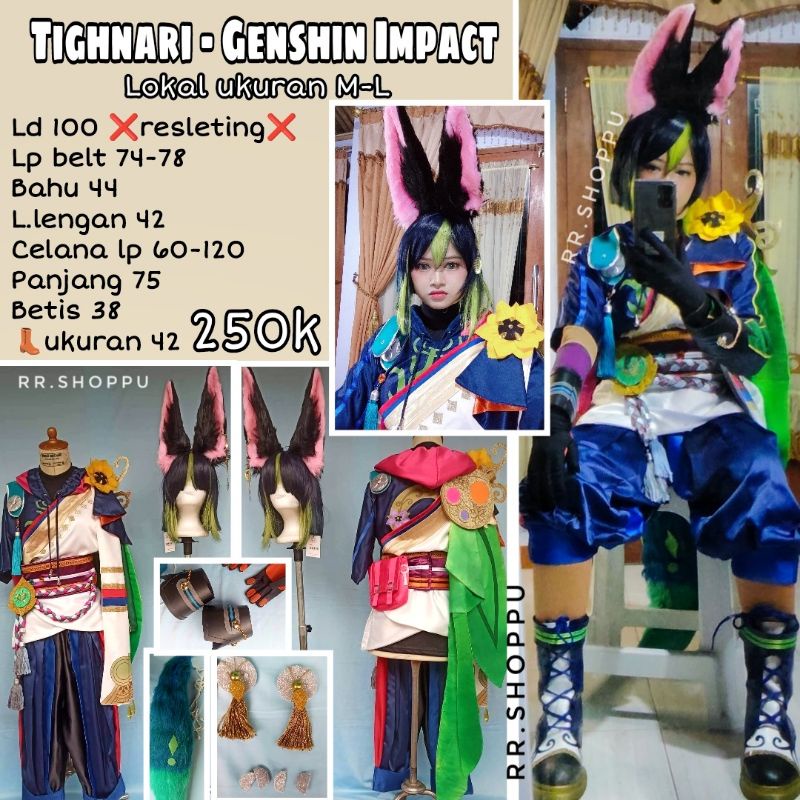 Rental kostum cosplay Tighnari