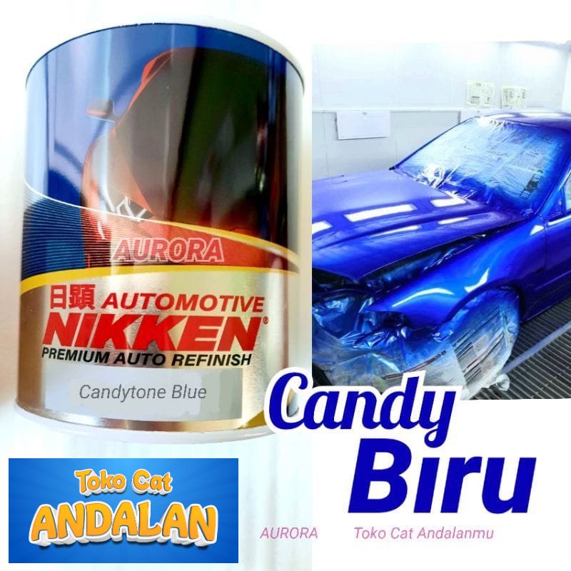 

CAT NIKKEN CANDYTONE BLUE 200ML CANDY BIRU NIKEN duco duko diko motor mobil sepeda