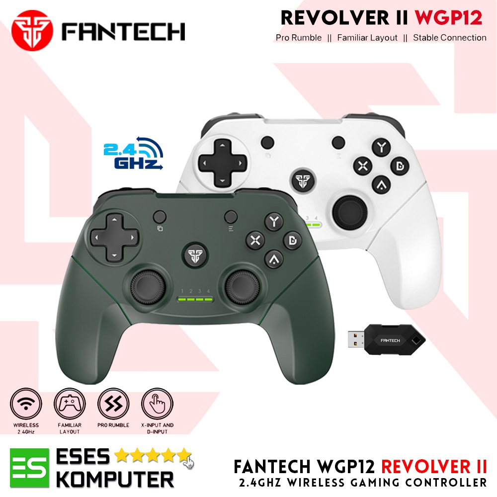 Gamepad Fantech WGP12 Revolver II Wireless Controller | PC Joystick