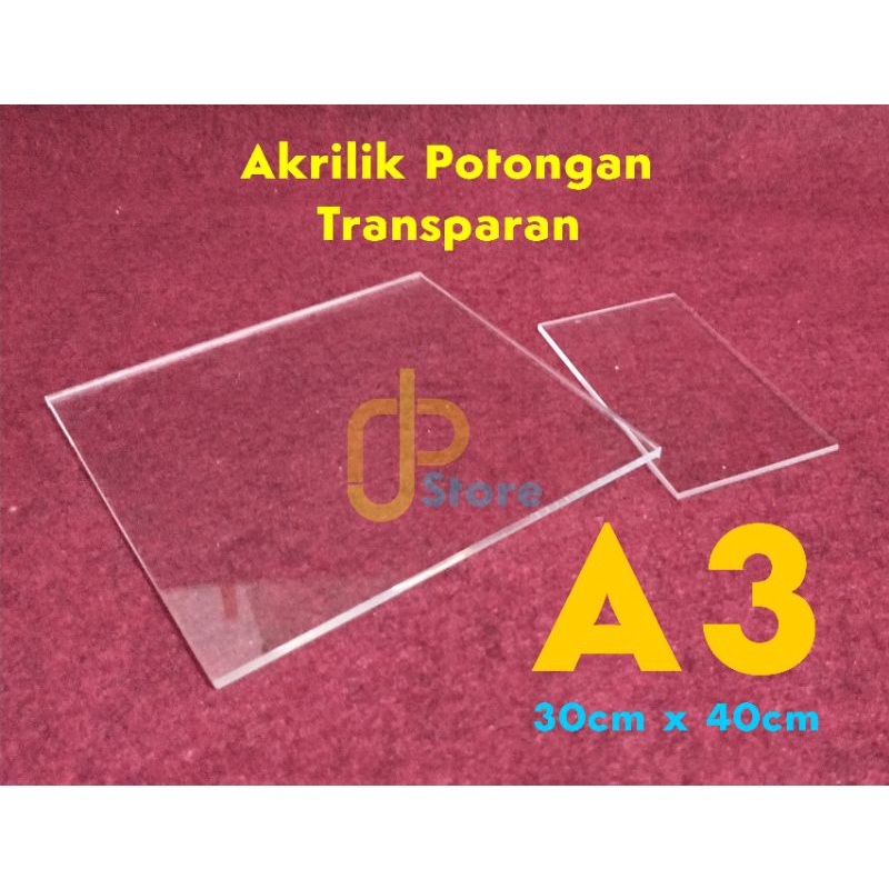 

Akrilik A3 uk. 3mm bening transparan