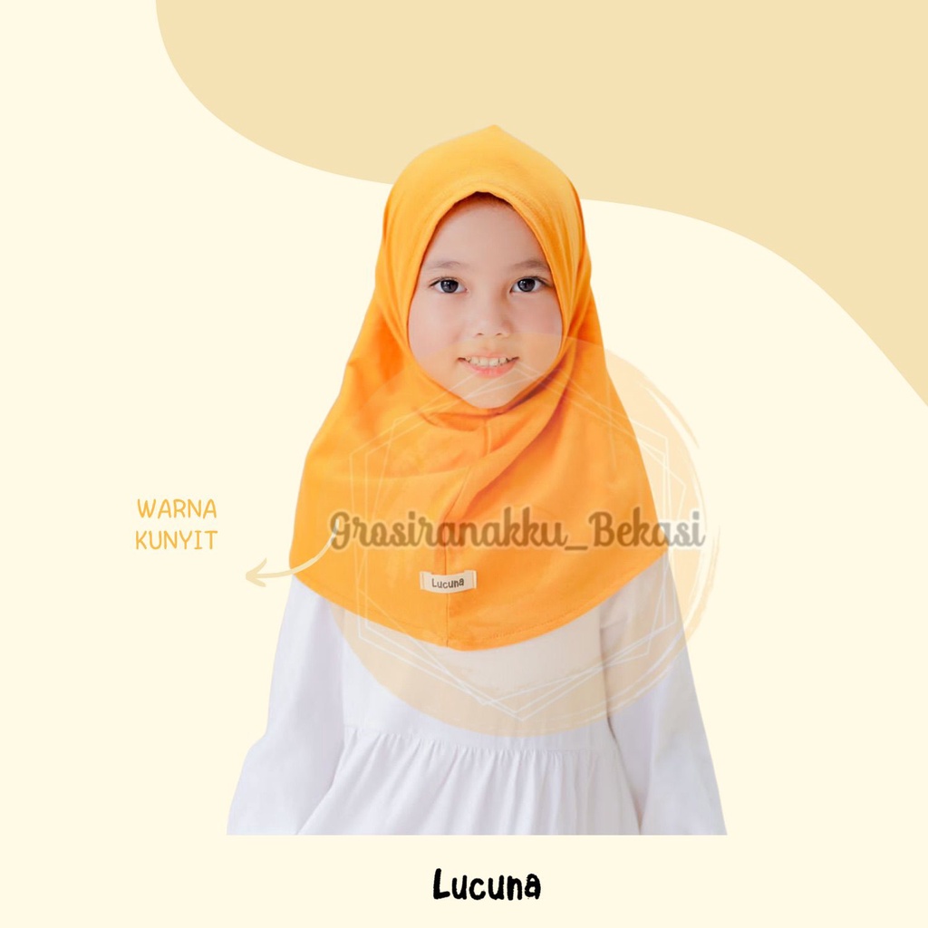 Hijab Anak Instan Zahra Junior Lucuna Mix Warna Size 2-10 TH