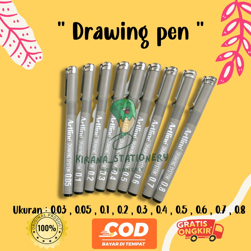 

PULPEN DRAWING PEN ARTLINE ARTLINE DRAWING PEN 0.03 , 0.05 , 0.1 , 0.2 , 0.3 , 0.4 , 0.5 , 0.6 , 0.7 , 0.8