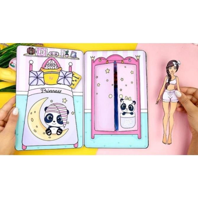 PRINCESS DOLL Quiet Book PRINCESS HOUSE PAPER DOLL ANAK MAINAN EDUKASI