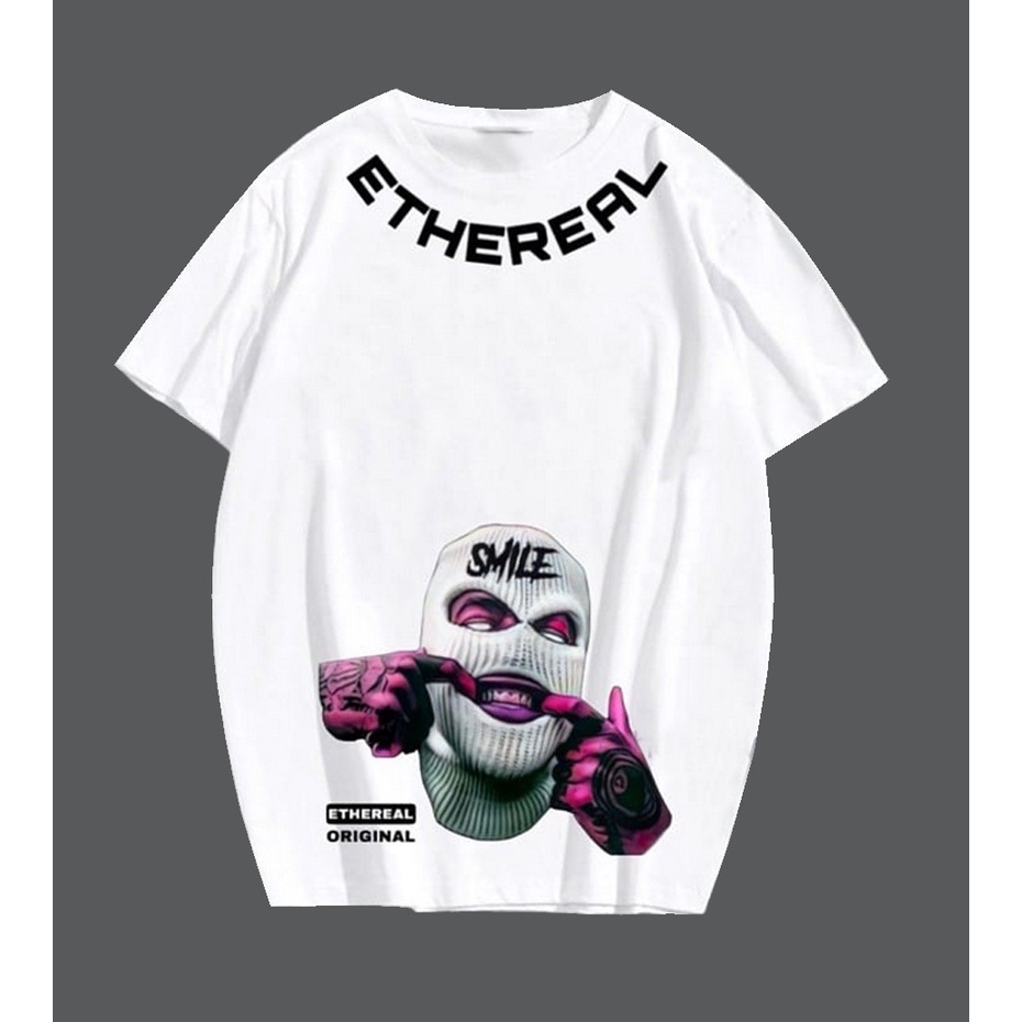 GSC - Baju KAOS OVERSIZE TRUTH VS LOVE / Kaos Oversize terbaru-ethereal putih
