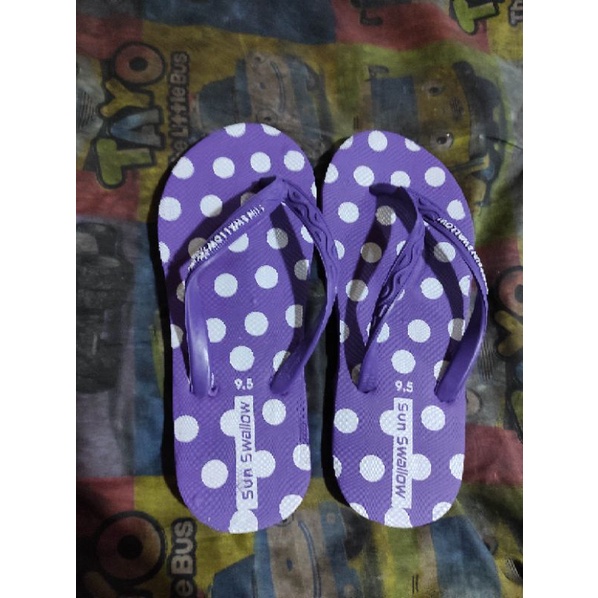 Sandal Jepit Sun Swallow Polkadot