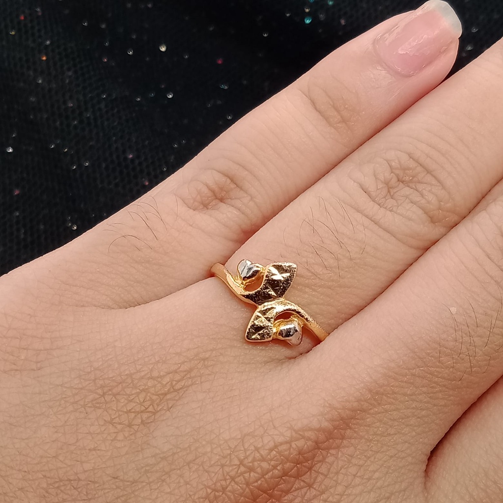 Cincin emas 17K - 1.75 gr kadar 750 - 3905