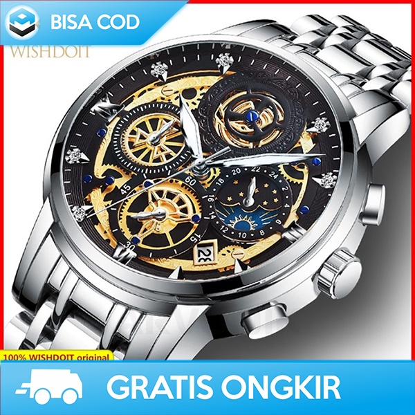 JAM TANGAN COWOK KEREN JAM PRIA WATERPROOF STAINLESS STEEL ORIGINAL