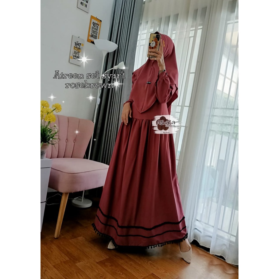 [PUSAT GAMIS ORI ATHATA] ALMEERA/ATEEFA/AIREEN/SIENA SET SYAR'I ORI ATHATA EXCLUSIVE/GAMIS SET SYAR'