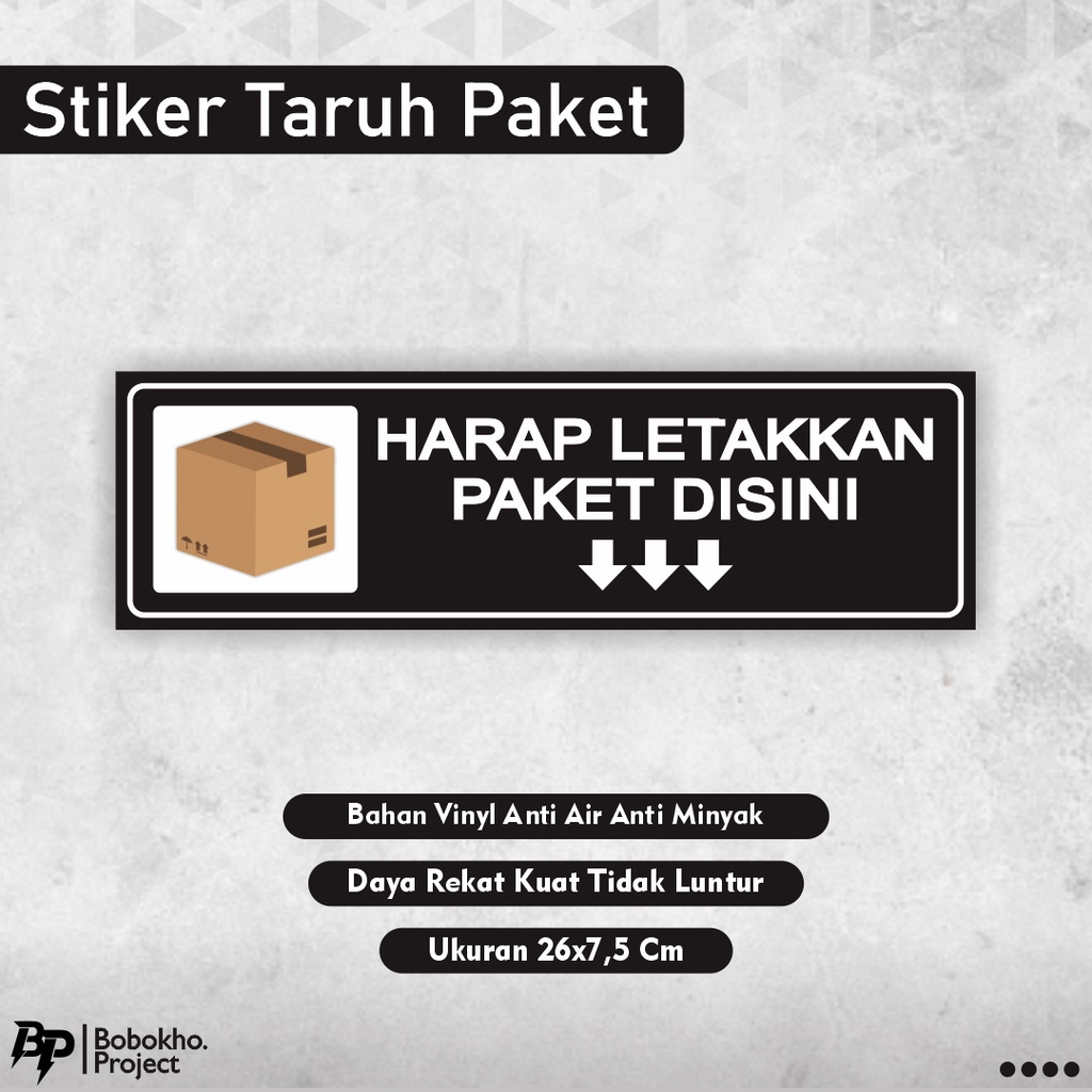 

Sticker taruh paket disini / stiker letakkan paket / stiker taruh barang / stiker makanan / stiker paket / stiker taruh barang disini