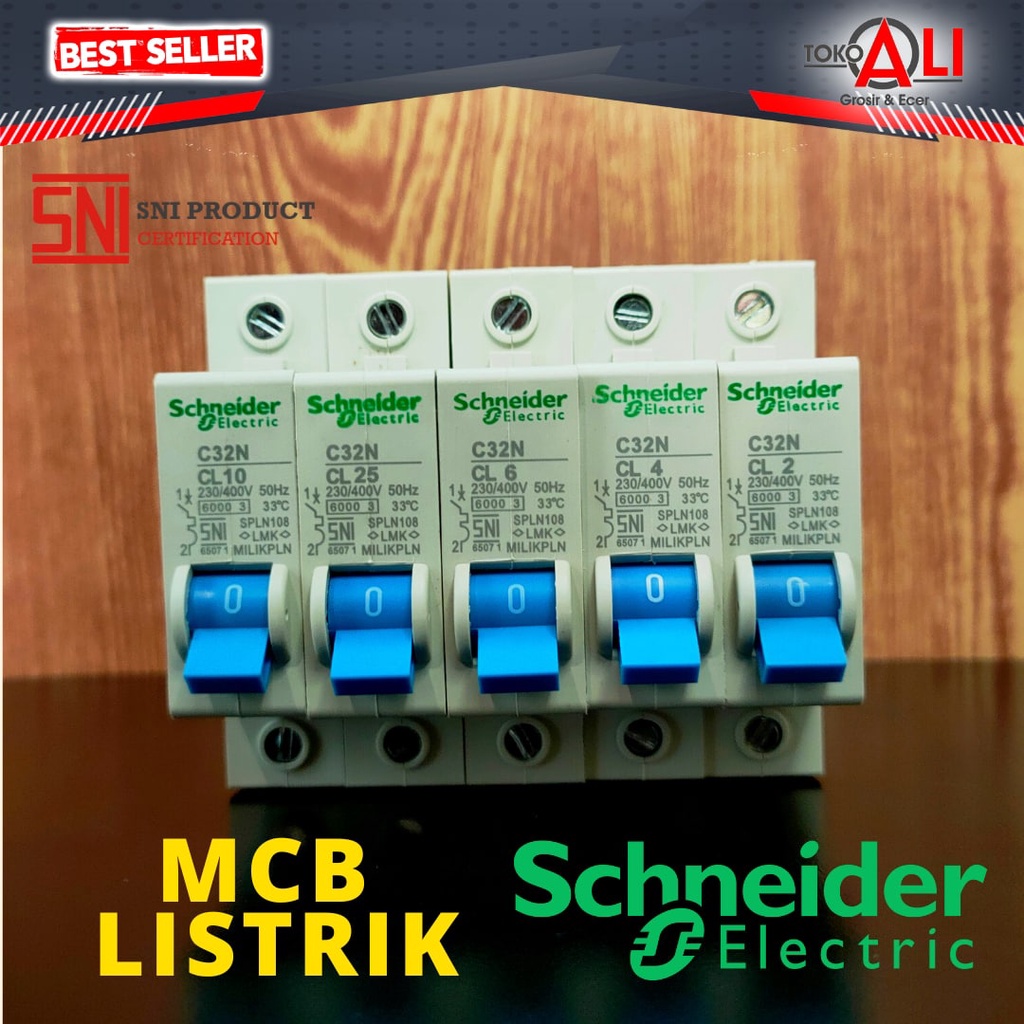 SCHNEIDER Mcb Schneider 2A 4A 6A 10A Mcb Listrik