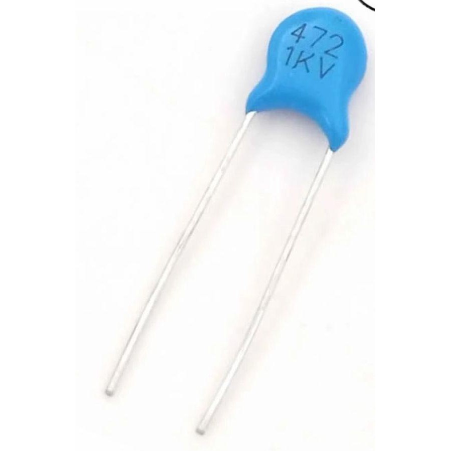 10PCS Kapasitor Keramik 1000v - 102 222 332 1nF 2,2nF 3n3 3,3nF 472 4K7nF 4,7nF 1KV High Voltage