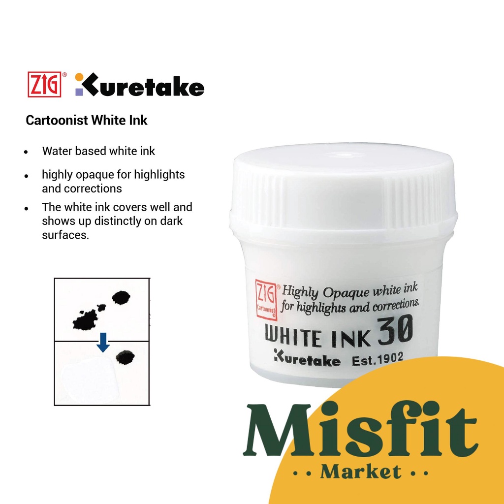 

ZIG Kuretake Cartoonist White Ink 30 gr CNCE201-3